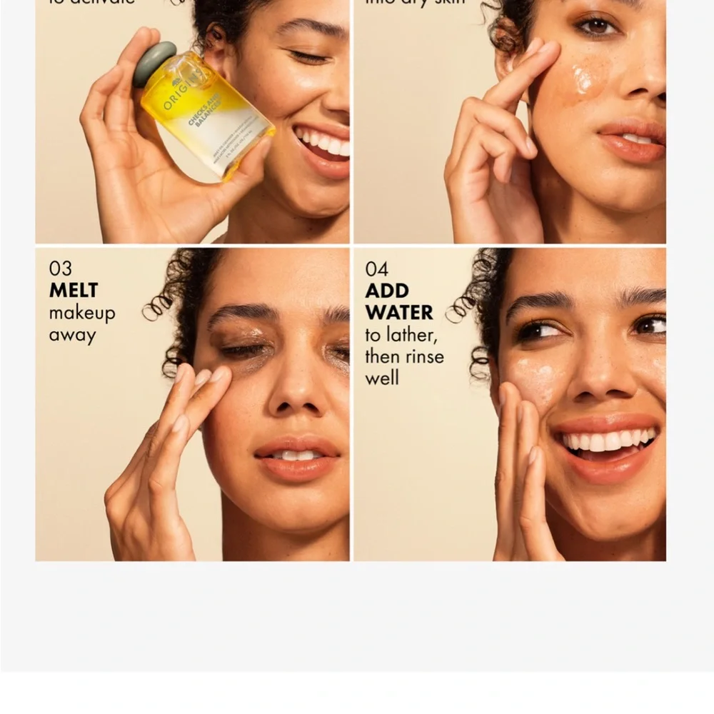 ORIGINS Checks And Balances Milky Oil Cleanser + Makeup Melter 5oz NIP $31